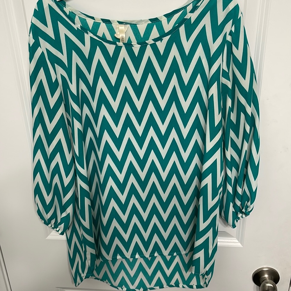 Chevron tunic style boutique top